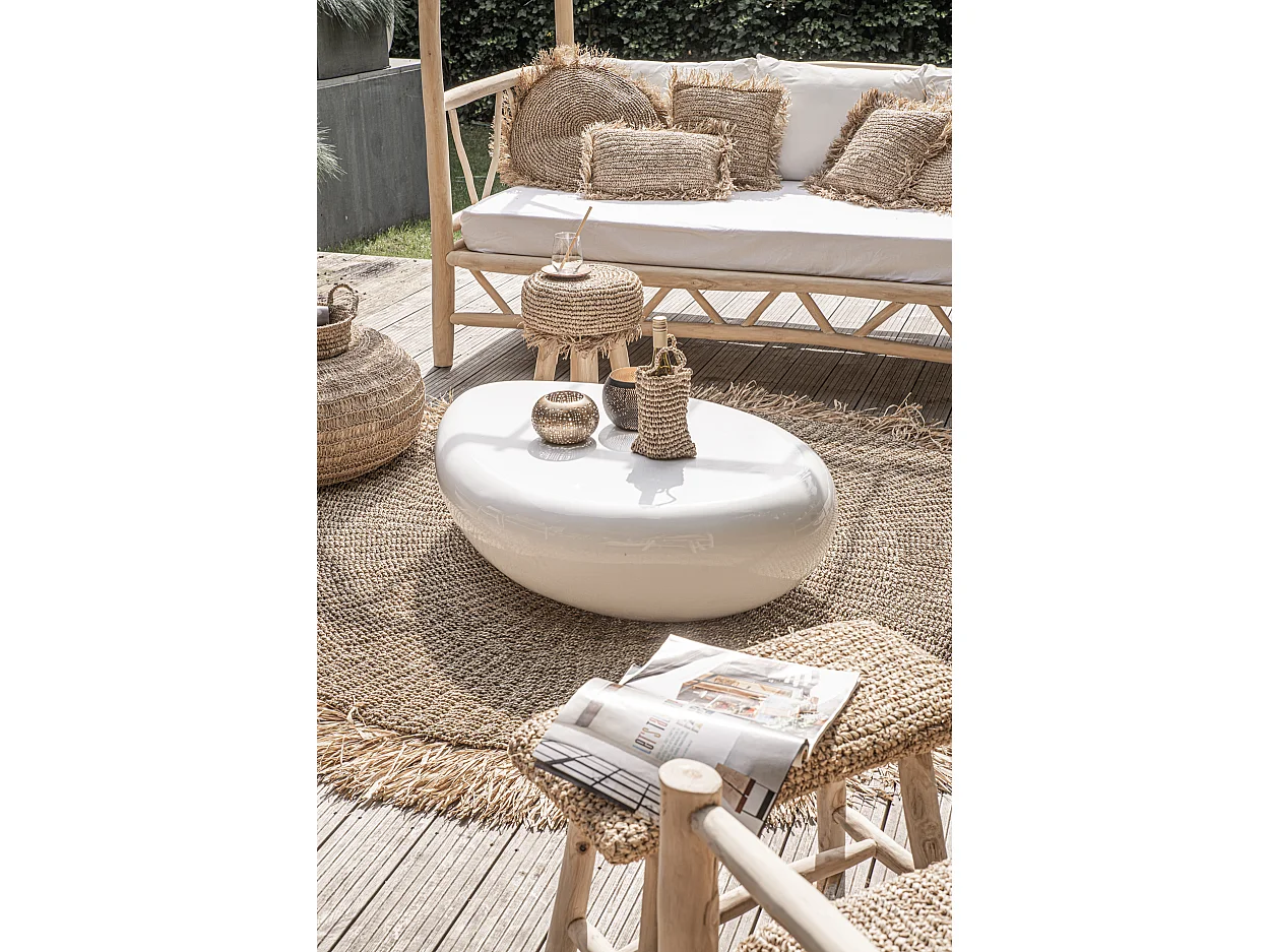 Le Tapis Fringed - Naturel - 100