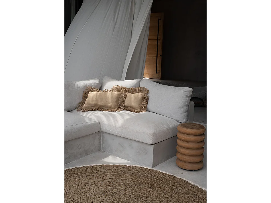 Le Tapis Rond Seagrass & Coton - Blanc Naturel - 150
