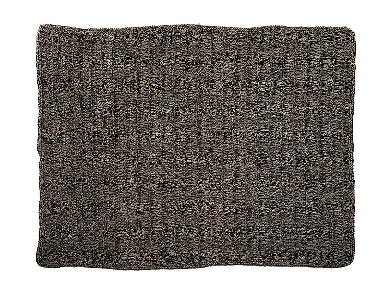 Der Seagrass Teppich - Natur Schwarz - 180x240