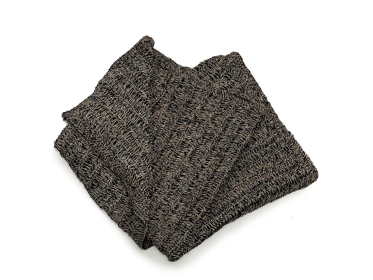 Le Tapis Seagrass - Naturel Noir - 180x240