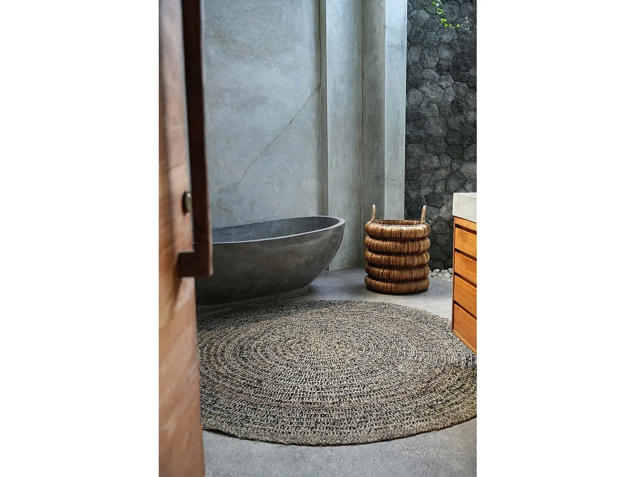 Le Tapis Seagrass - Naturel Noir - 200