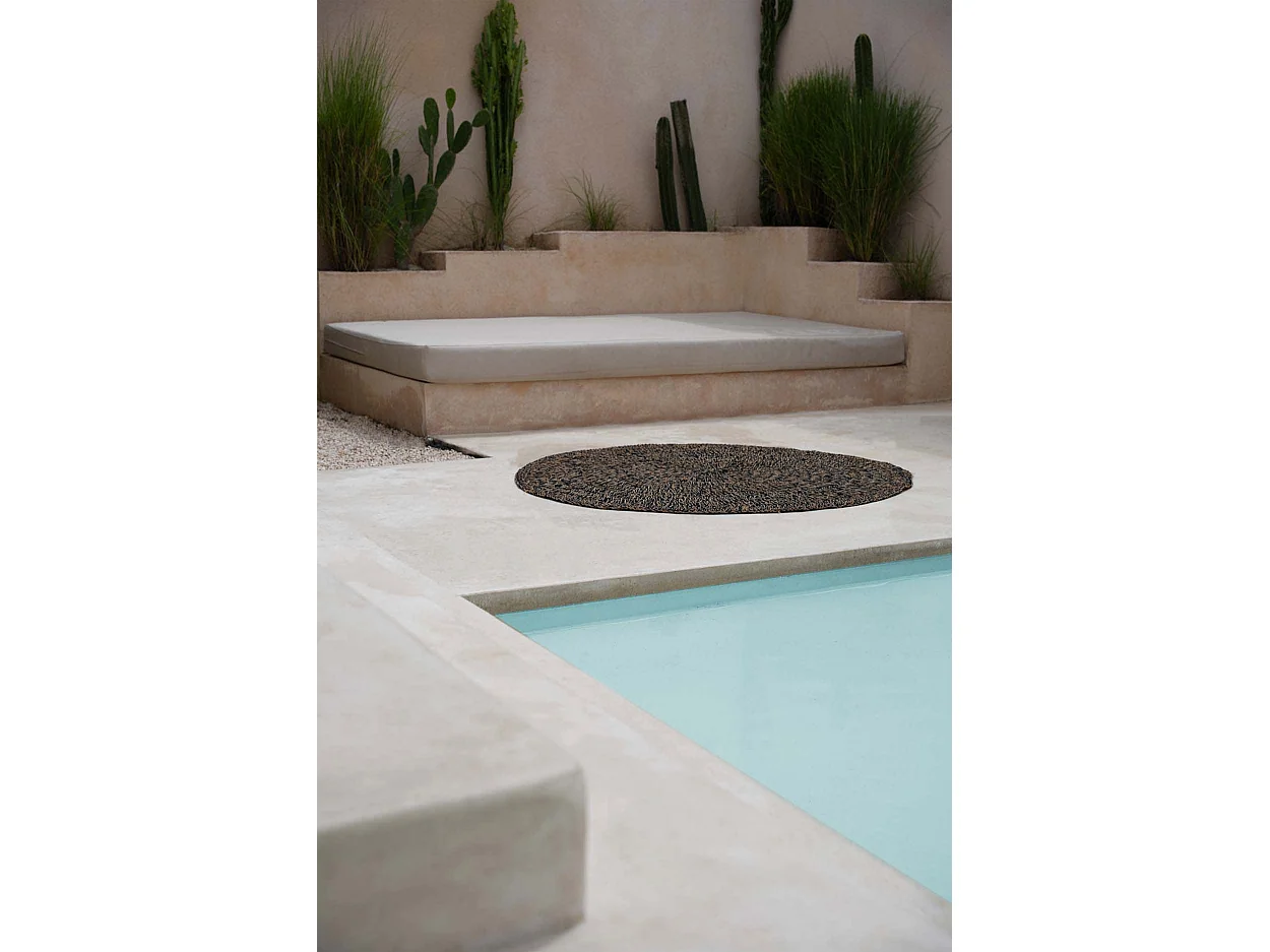 Le Tapis Seagrass - Naturel Noir - 150