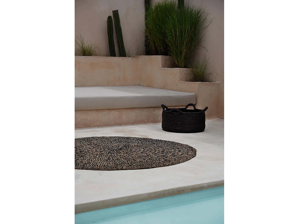 Le Tapis Seagrass - Naturel Noir - 150