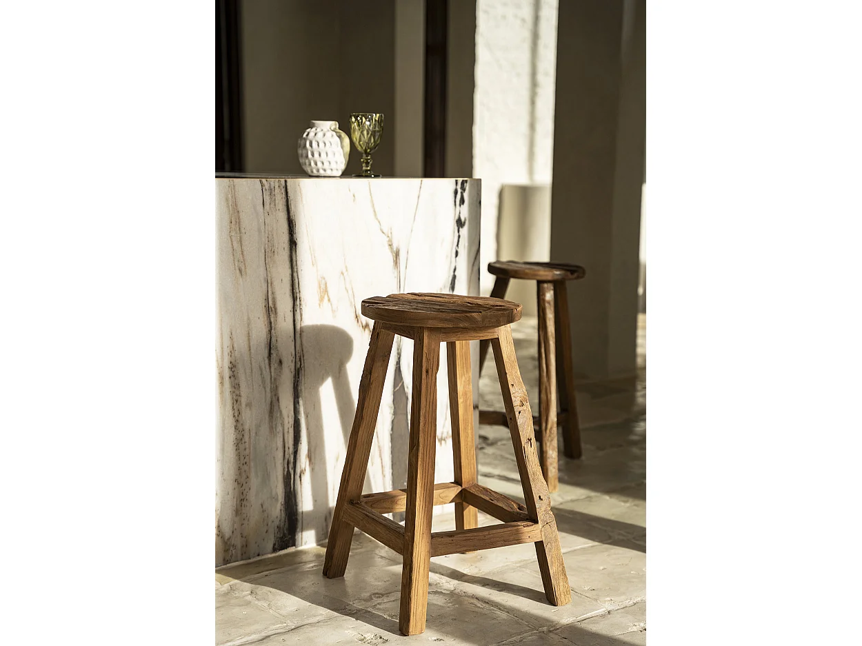 Le Tabouret De Bar Shibori - Naturel