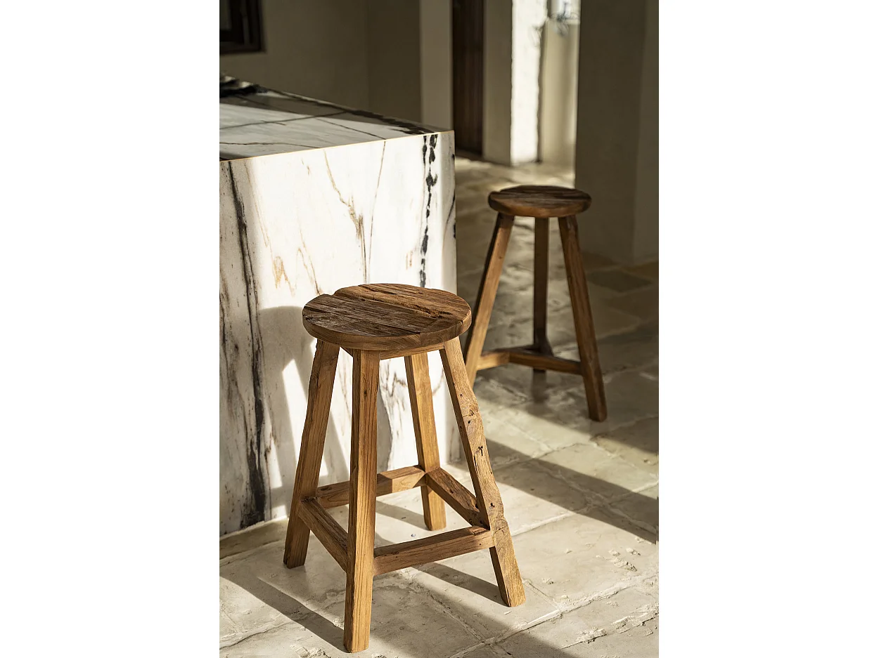 Le Tabouret De Bar Shibori - Naturel