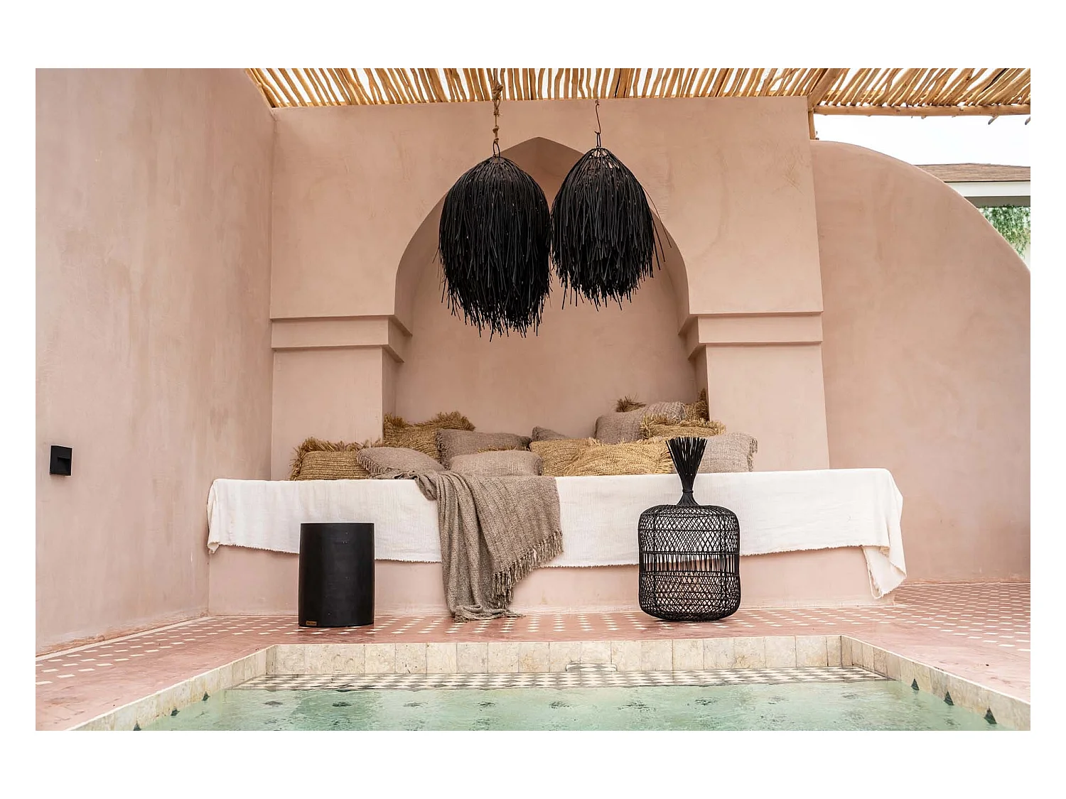 Le Tabouret Tribe - Noir naturel