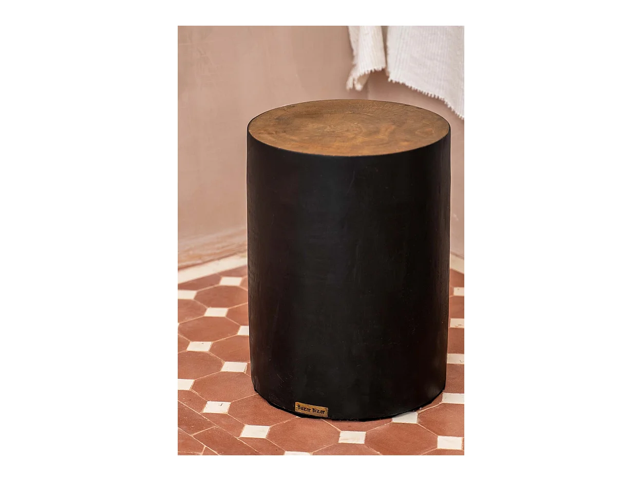 Le Tabouret Tribe - Noir naturel