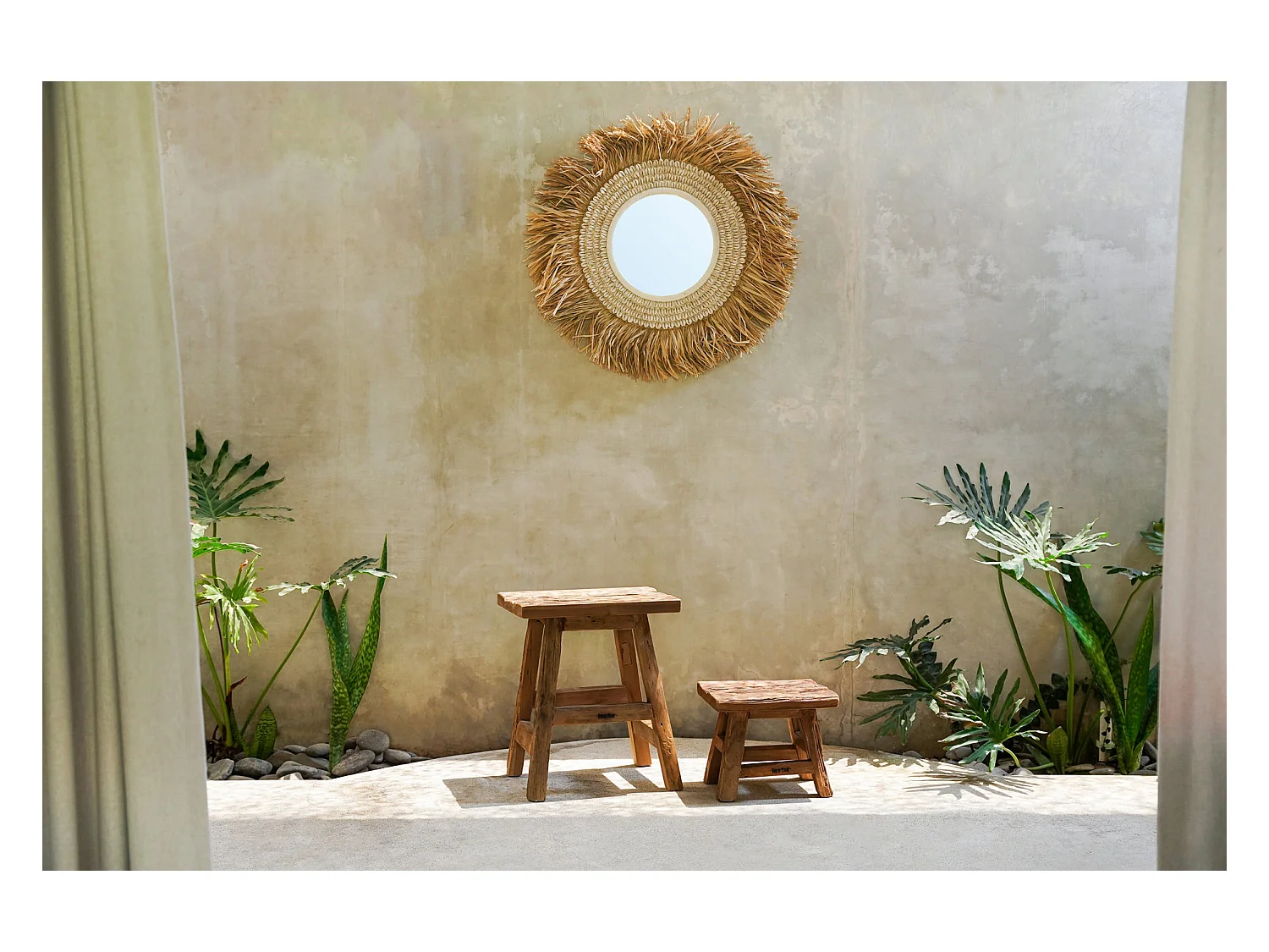 Le Tabouret Yoke - Naturel - L