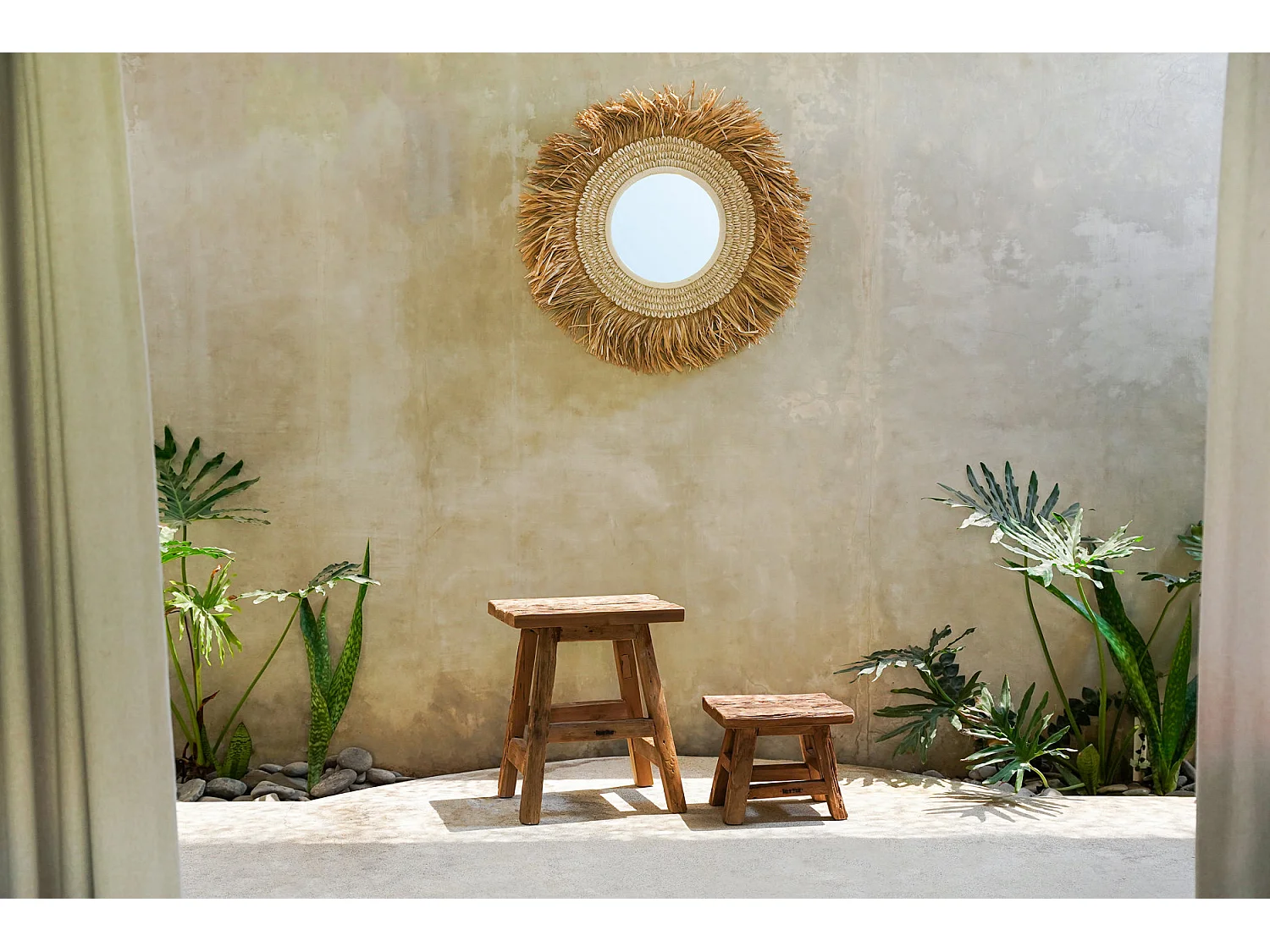 Le Tabouret Yoke - Naturel - L