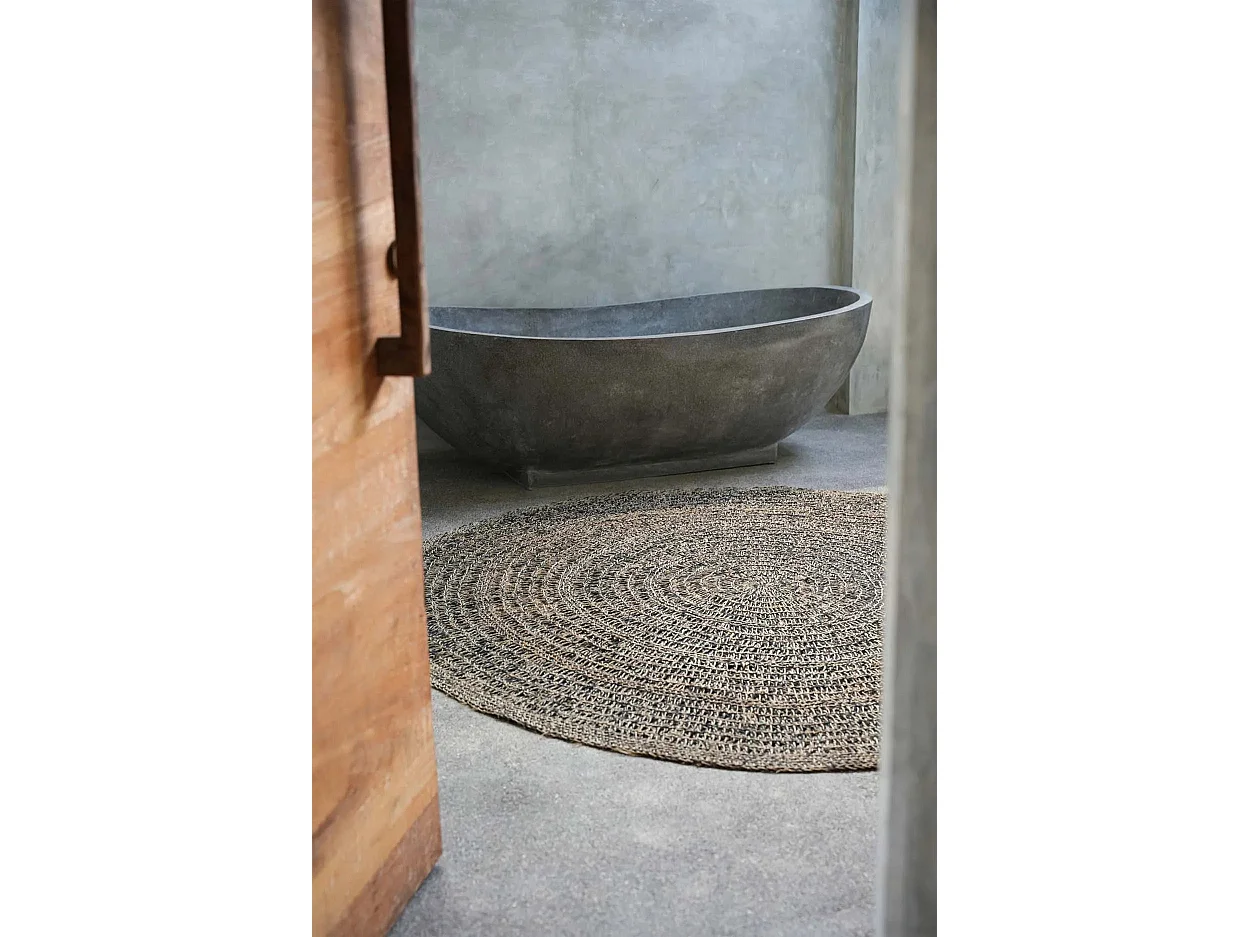 Tappeto Seagrass - Nero naturale - 100