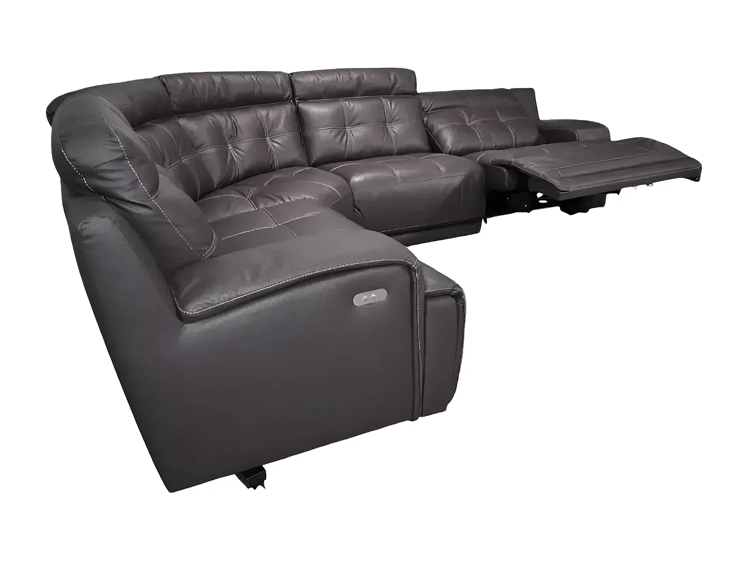 Canapé Corner Ronald /Cuir/Noir