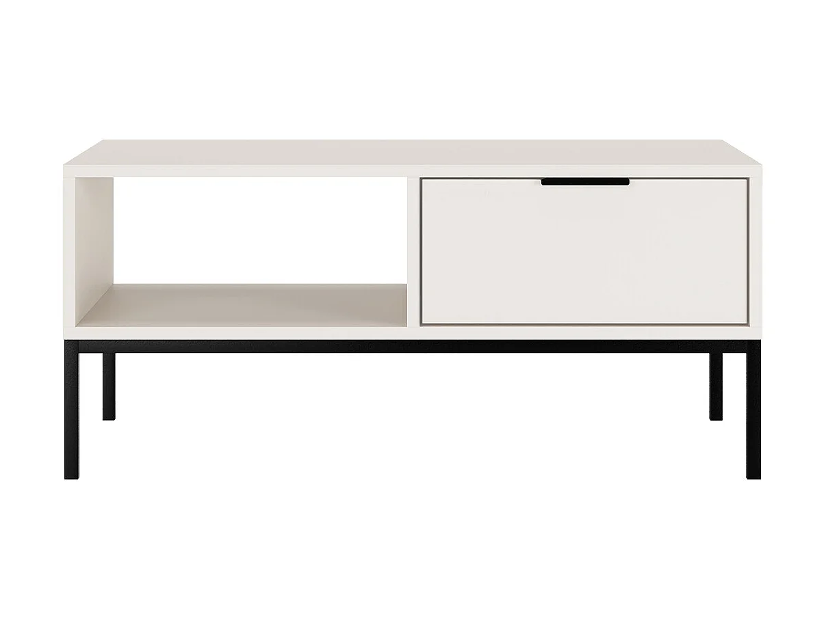 Stolik kawowy AUSTIN 100x60 biały/czarny