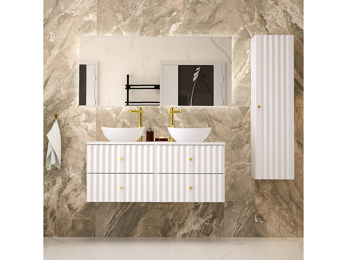 Mobile bagno senza lavabo Izae bianco 120cm