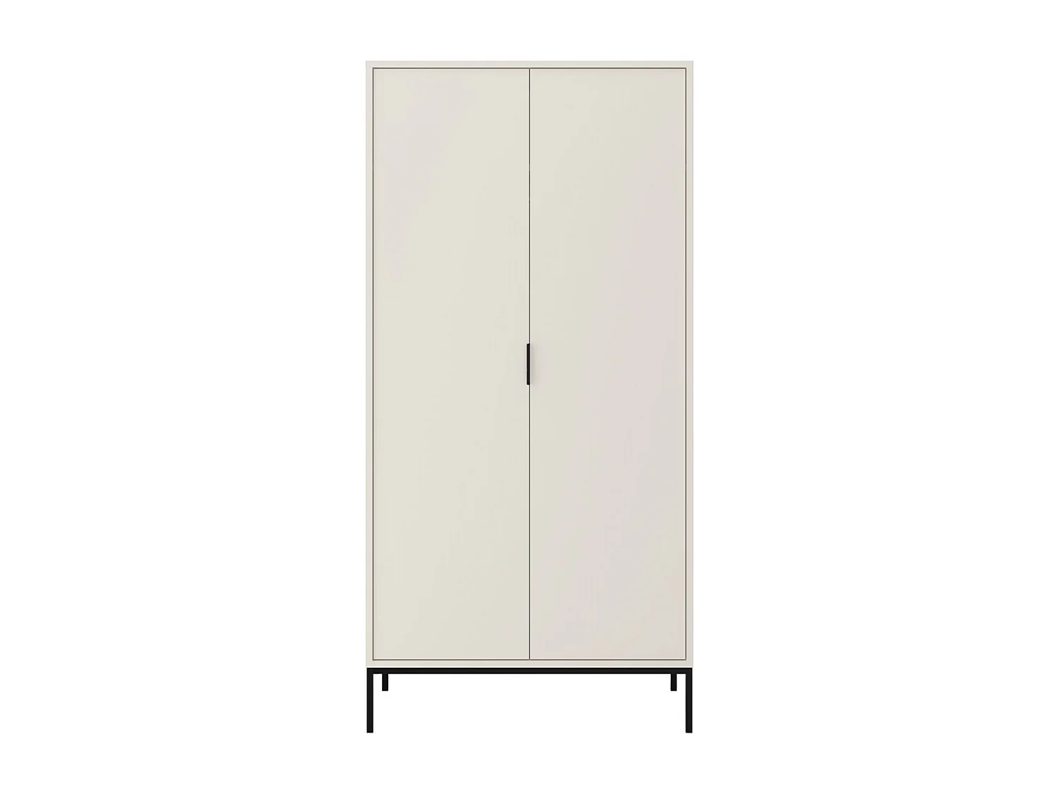 Szafa AUSTIN biała/czarna