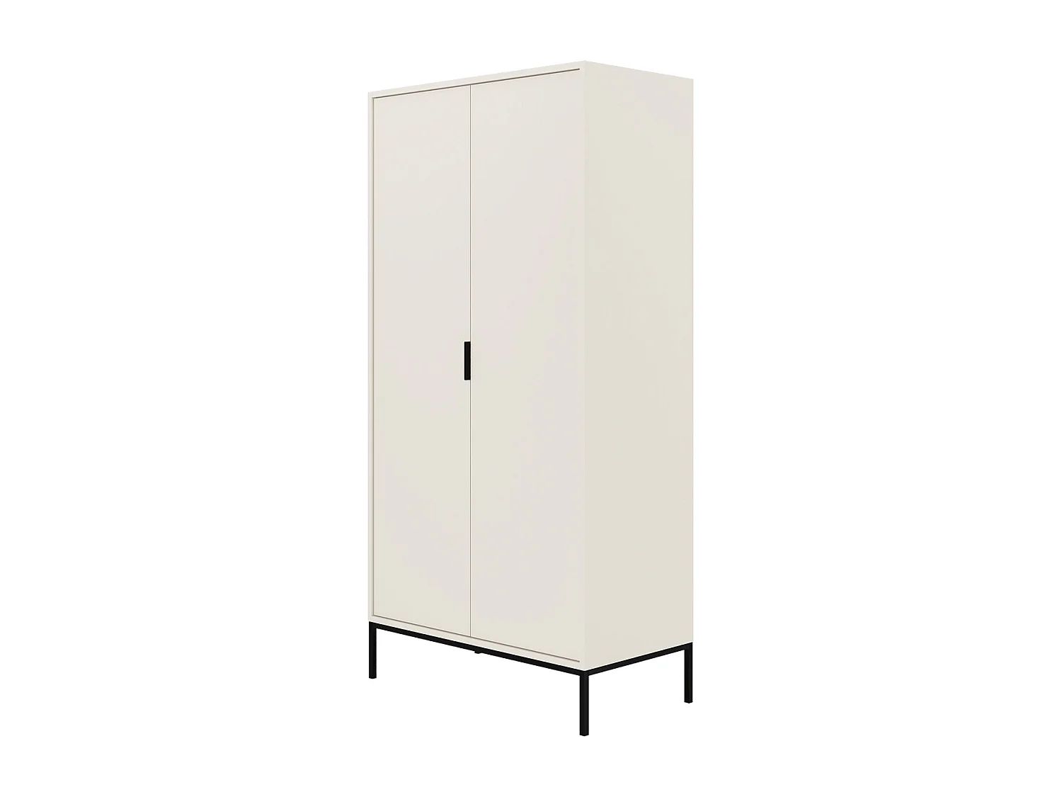 Szafa AUSTIN biała/czarna