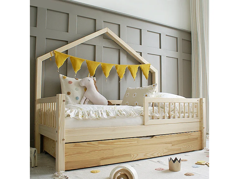 Kajuitbed 90x190 inclusief boxspring en lade Manon Bois