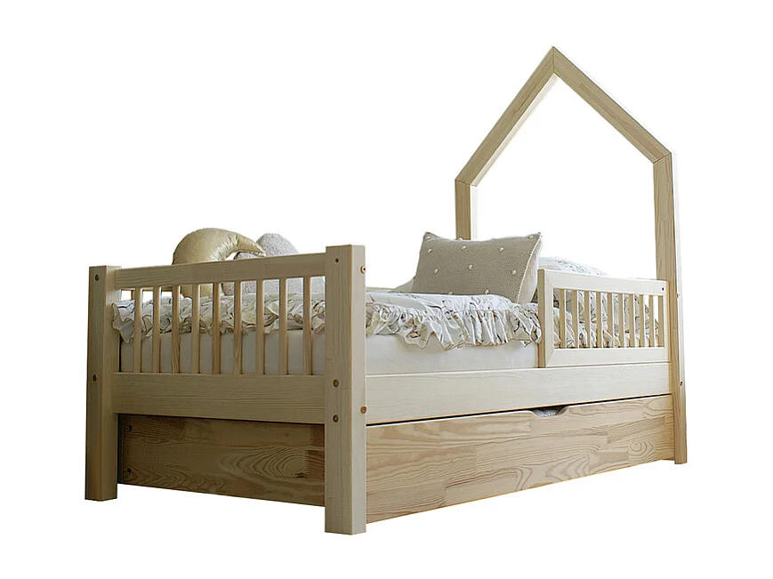 Nina Bois 90x190 barrier kajuitbed met boxspring en lade