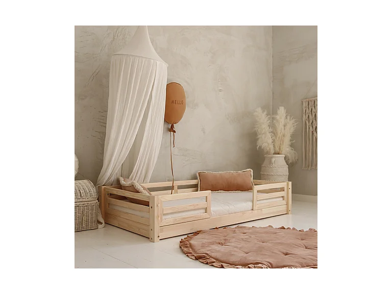 90x190 Myléna Houten bed met spijlen en bodem inclusief poten 1 cm