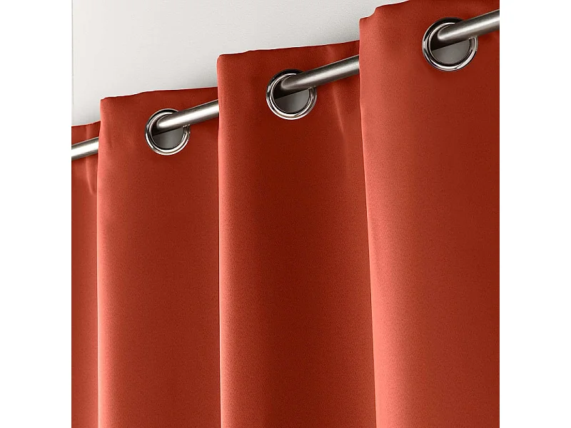 Rideau Occultant "Occult" 135x240cm Terracotta