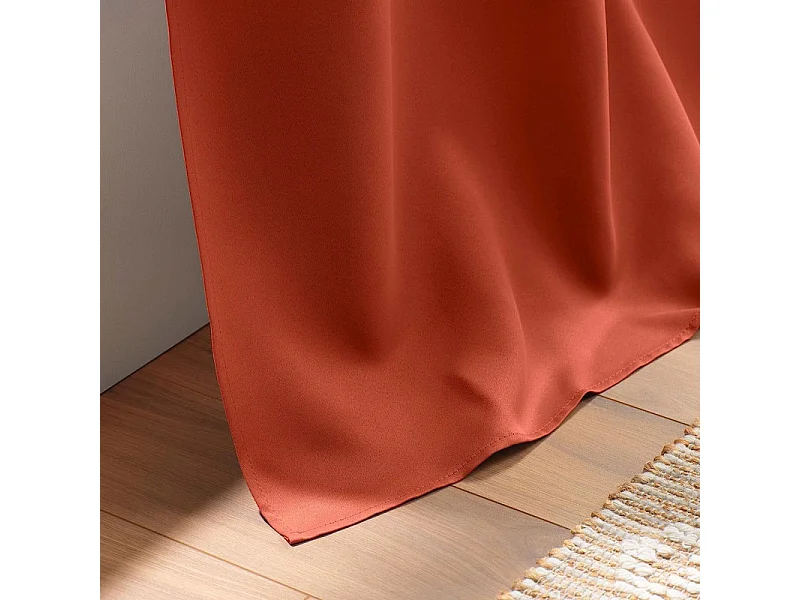 Rideau Occultant "Occult" 135x240cm Terracotta