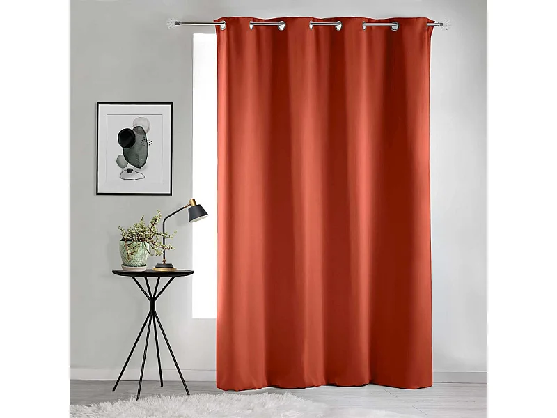 Rideau Occultant "Occult" 135x240cm Terracotta