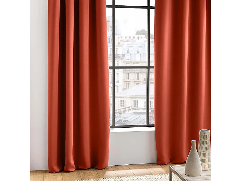 Rideau Occultant "Occult" 135x240cm Terracotta