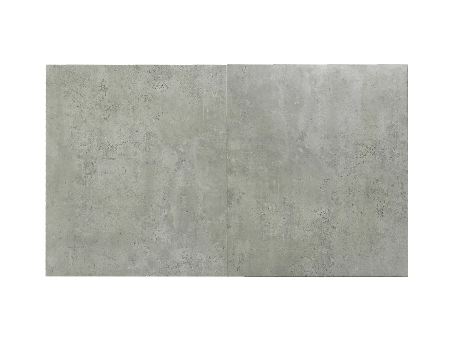 Mesa de comedor rectangular para 4 a 6 cubiertos - 119 x 70 x 75 cm - Madera MDF + metal - Gris y dorado