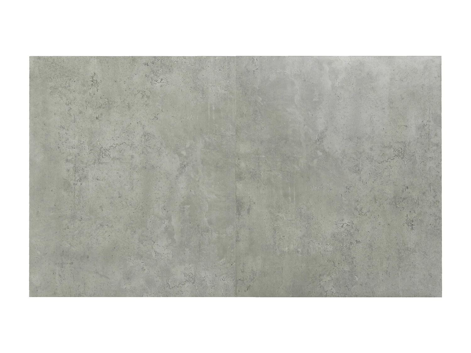 Table à manger rectangulaire 4 à 6 couverts - 119 x 70 x 75 cm - Bois MDF + Metal - Gris et or