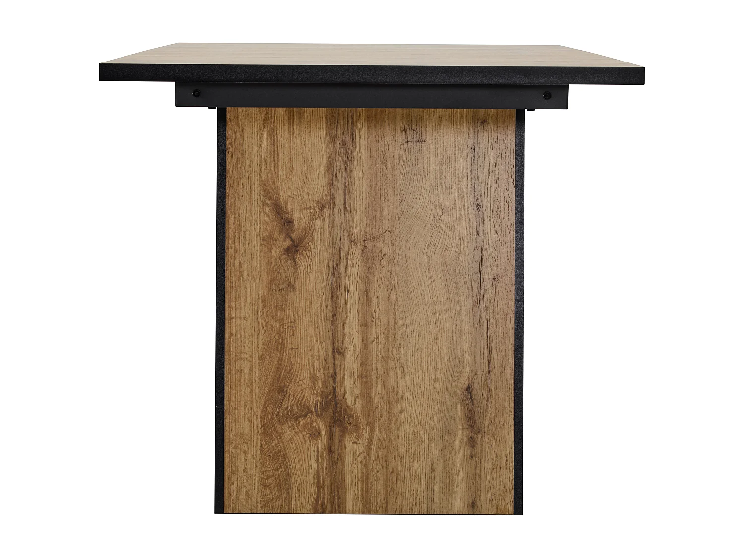 Rechthoekige eettafel voor 4 tot 6 couverts - 138,5 x 80 x 75 cm - MDF hout - Bistrotafel - Lichtbruin