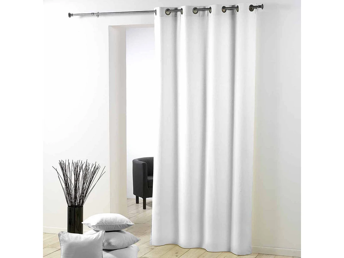 Rideau à Oeillets "Essentiel" 140x260cm Blanc