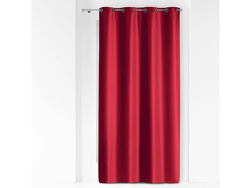 Rideau à Oeillets "Essentiel" 140x260cm Rouge