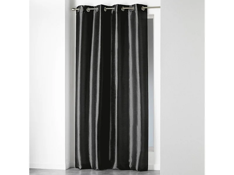 Rideau à Oeillets "Shana" 140x280cm Noir
