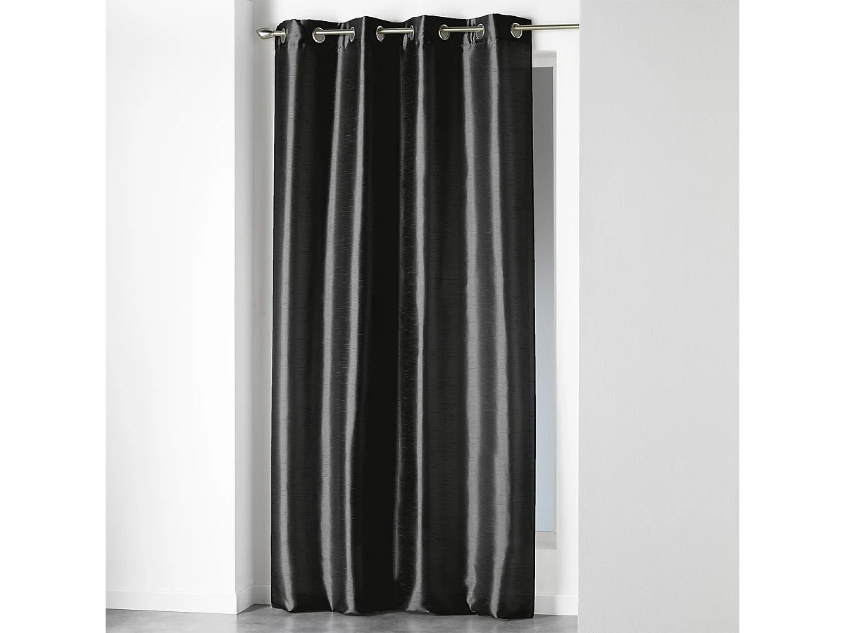 Rideau à Oeillets "Shana" 140x280cm Noir