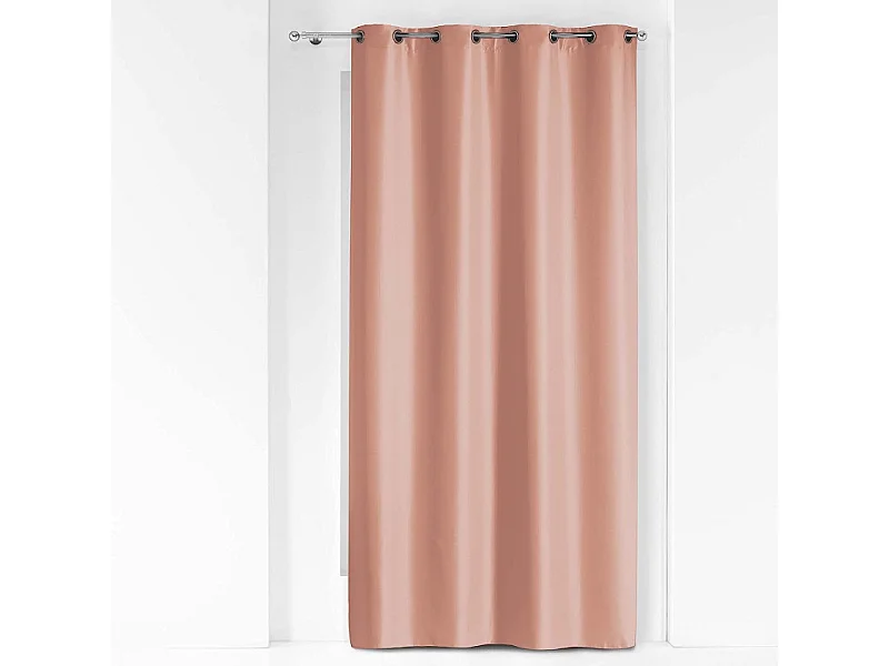 Rideau à Œillets "Essentiel" 140x260cm Rose Poudré