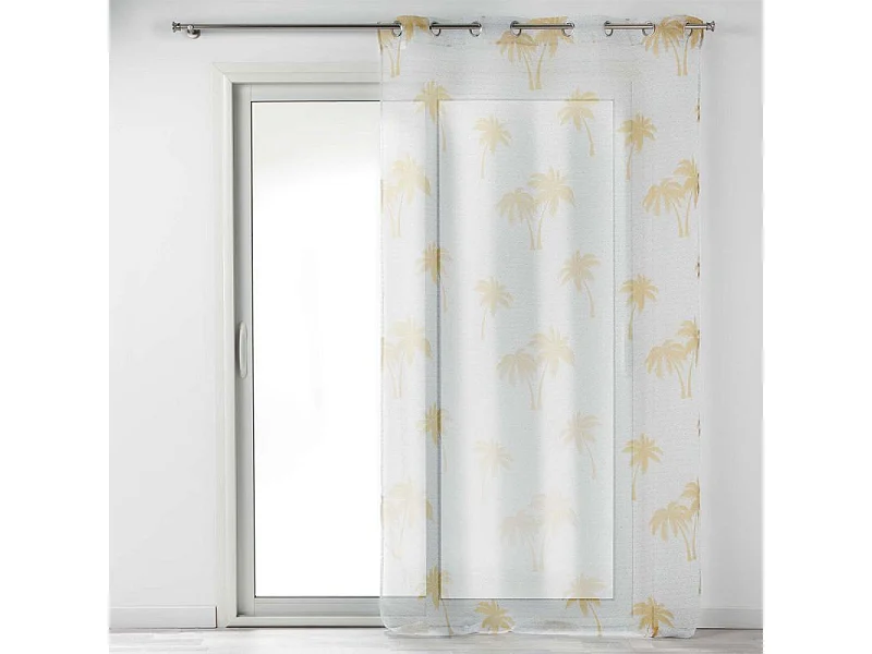 Rideau Voilage à Œillets "Pure Line" 140x240cm Blanc