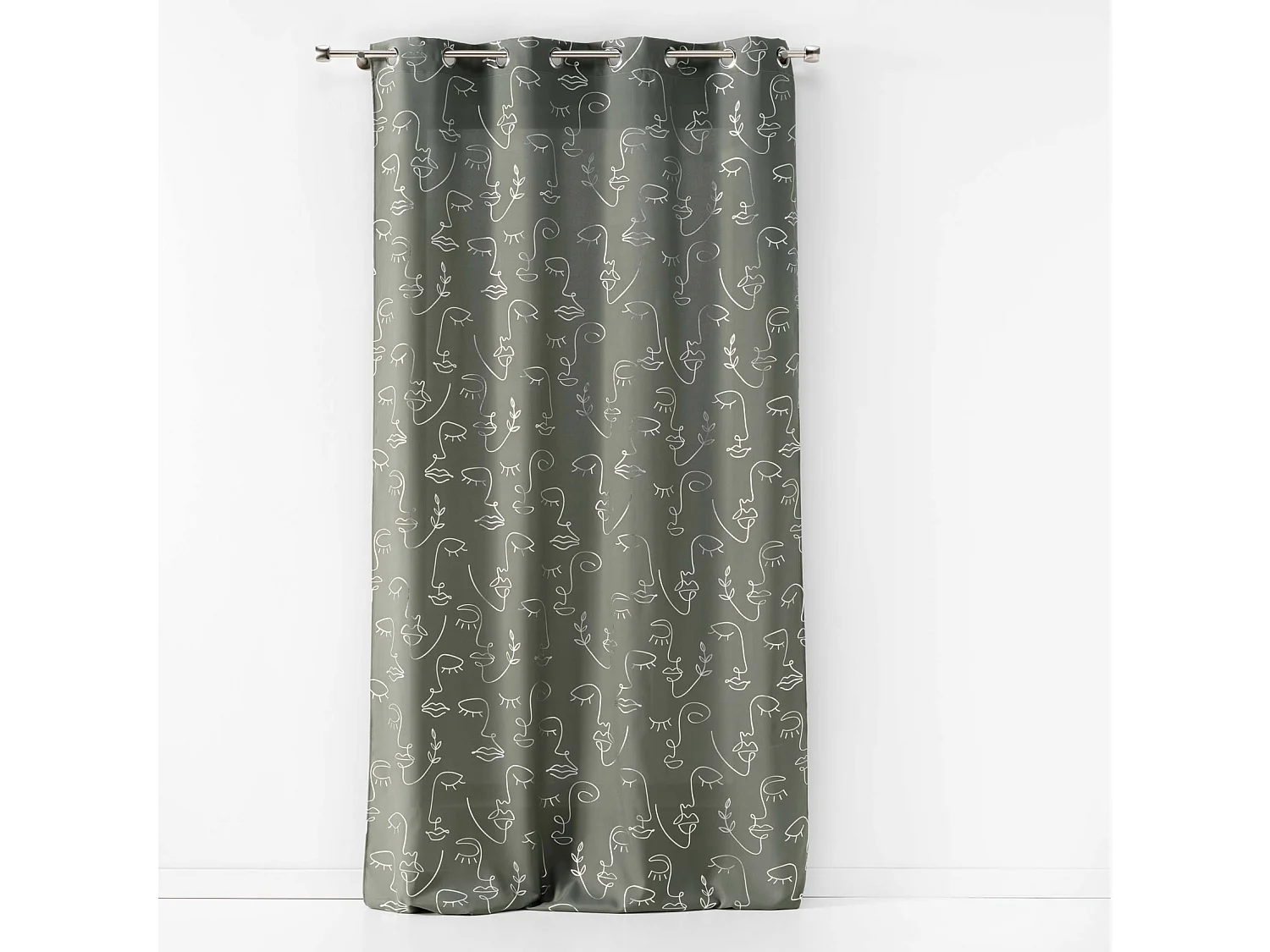 Cortina con estampados metálicos 140 x 260 cm