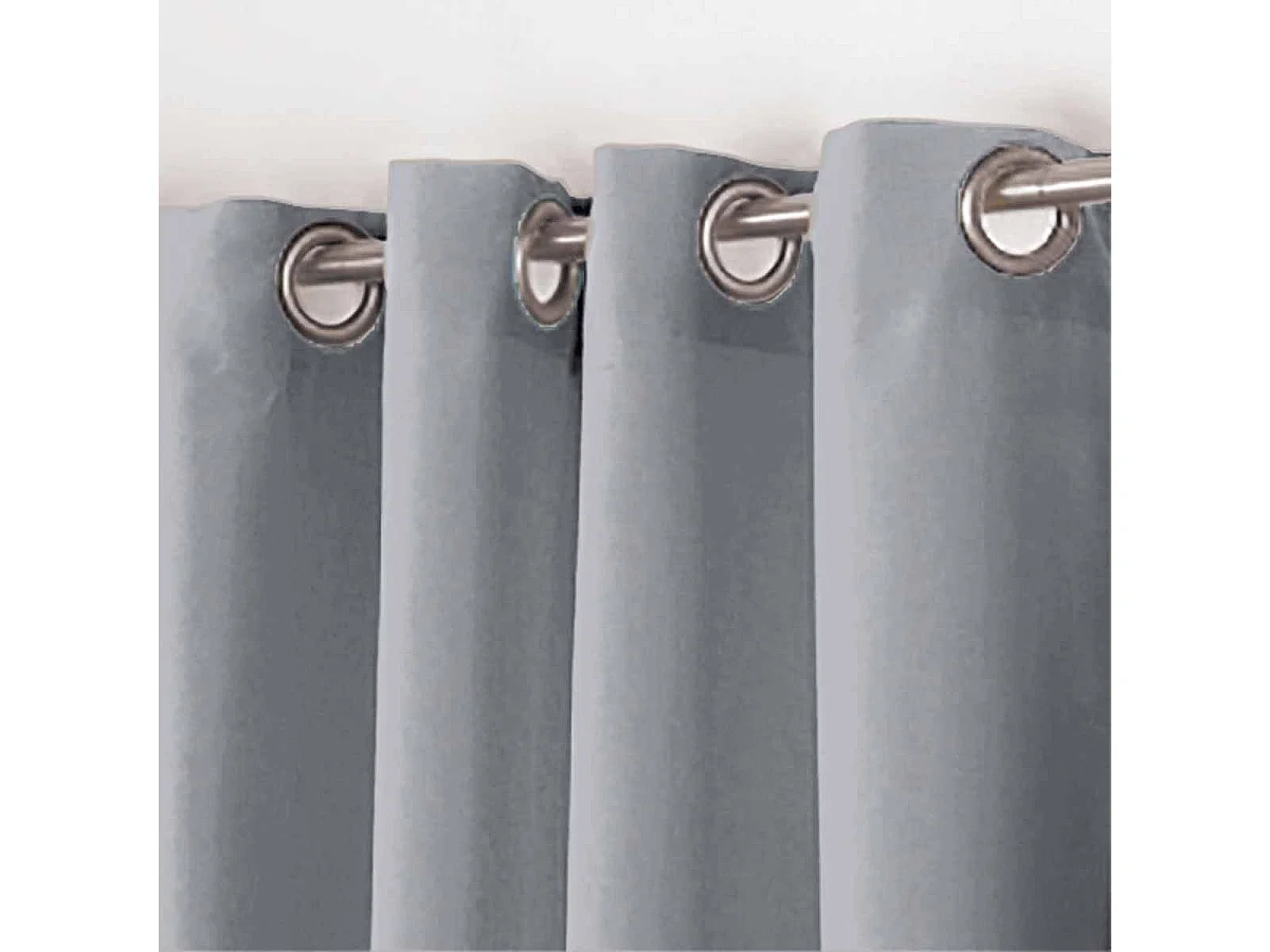 Rideau à Oeillets "Essentiel" 140x260cm Gris
