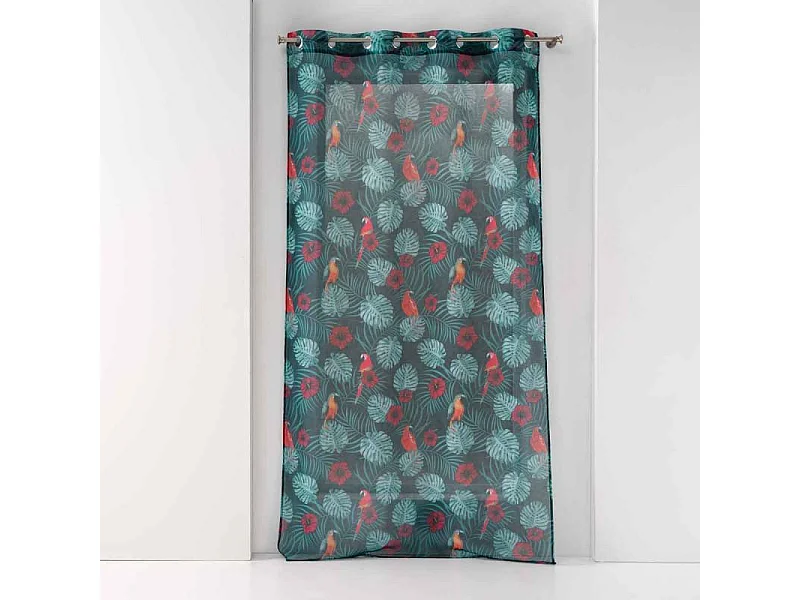 Rideau Voilage à Œillets "Caracas Line" 140x240cm Bleu