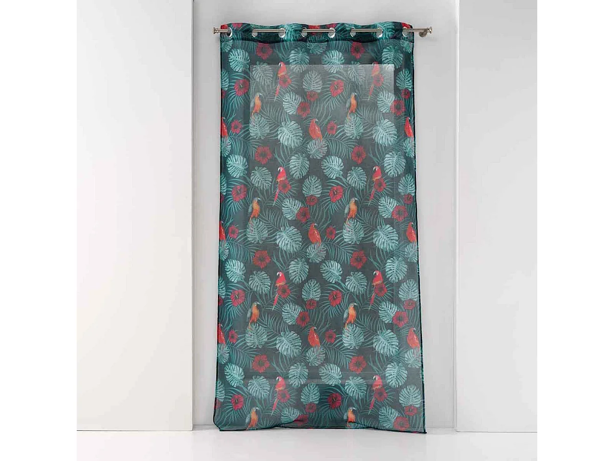 Rideau Voilage à Œillets "Caracas Line" 140x240cm Bleu