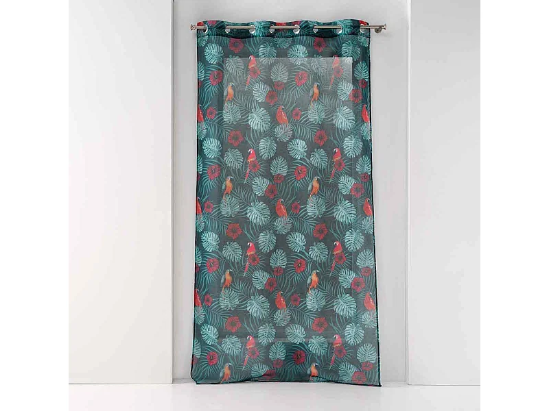 Rideau Voilage à Œillets "Caracas Line" 140x240cm Bleu