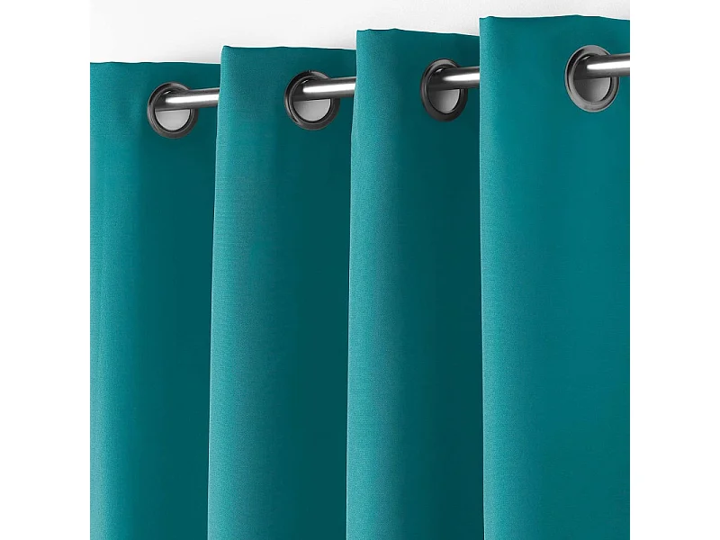 Rideau à Oeillets "Essentiel" 140x260cm Pétrole