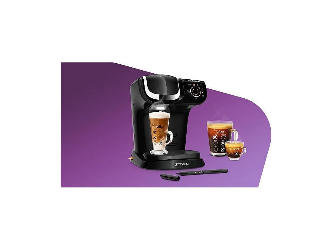 Machine a cafe multi-boissons - BOSCH TASSIMO TAS6502 - Noir