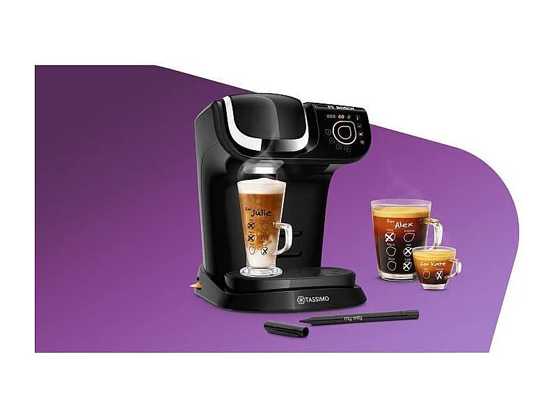 Machine a cafe multi-boissons - BOSCH TASSIMO TAS6502 - Noir