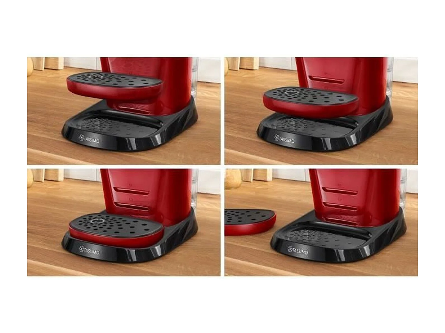 BOSCH - TAS6503 - Machine a cafe TASSIMO multi-boissons - Reservoir deau 1,3L - Arret automatique - Rouge