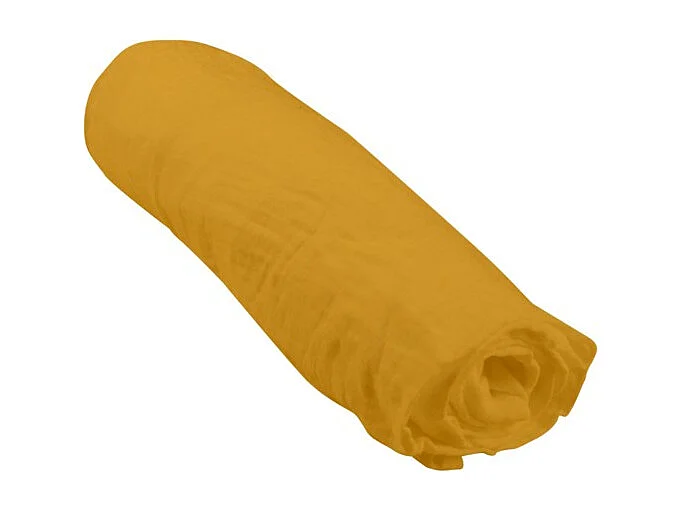 Drap Housse Bébé "Extensible" 60x120cm Moutarde