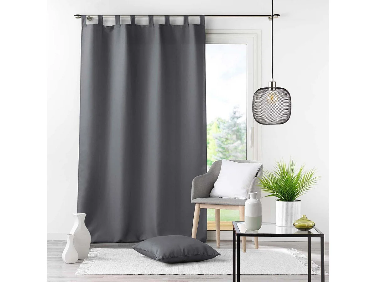 Rideau à Passants "Essentiel" 140x260cm Béton