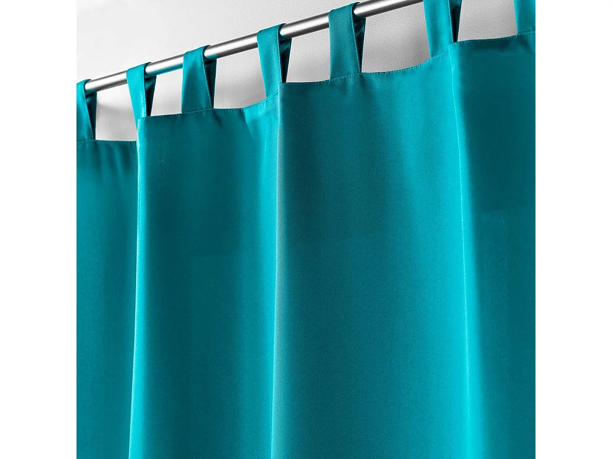 Rideau à Passants "Essentiel" 140x260cm Pétrole