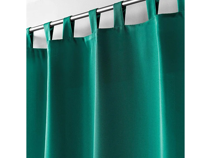 Rideau à Passants "Essentiel" 140x260cm Émeraude