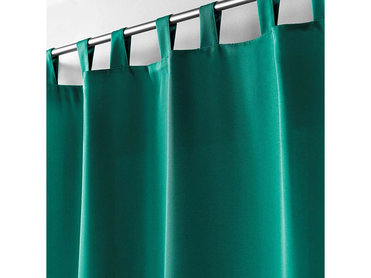 Rideau à Passants "Essentiel" 140x260cm Émeraude