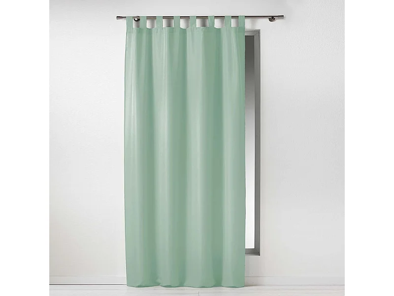 Rideau à Passants "Essentiel" 140x260cm Sauge